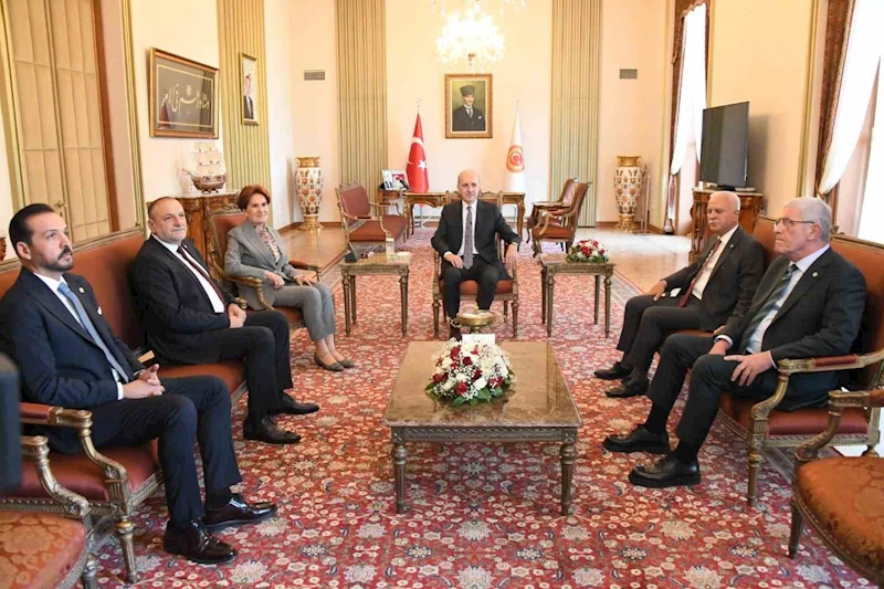 TBMM Başkanı Kurtulmuş, İYİ Parti Genel Başkanı Akşener ile görüştü