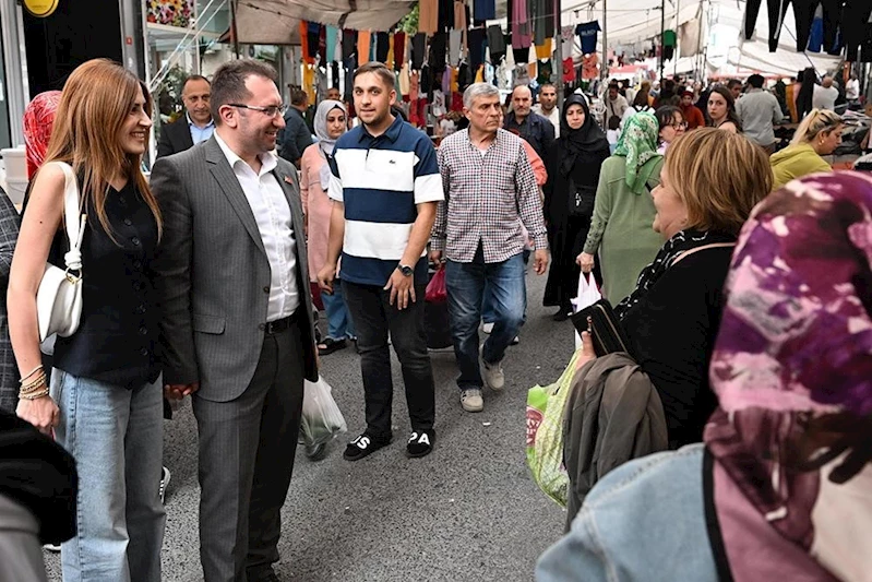 Gaziosmanpaşa Belediye Başkanı Bahçetepe’den pazar yeri ziyareti
